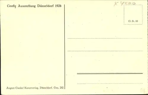Duesseldorf Grosse Ausstellung 1926 Gesolei Sporthalle