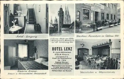 Koeln Hotel Lenz St. Ursula Weinkellerei