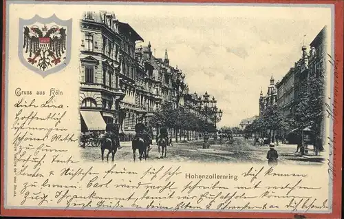 Koeln Hohenzollernring Pferde