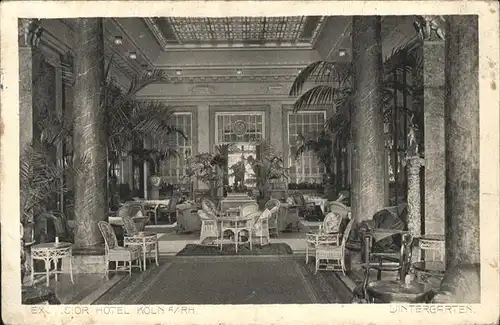 Koeln Hotel Excelsior innen Wintergarten