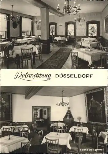 Duesseldorf Rolandsburg Restaurant Jagdzimmer Spanisches Zimmer