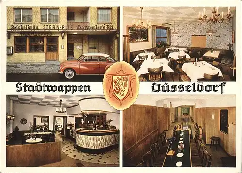 Duesseldorf Restaurant Stadtwappen W. Mueller