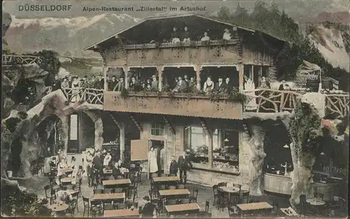 Duesseldorf Alpenrestaurant Zillertal im Artushof Terrasse