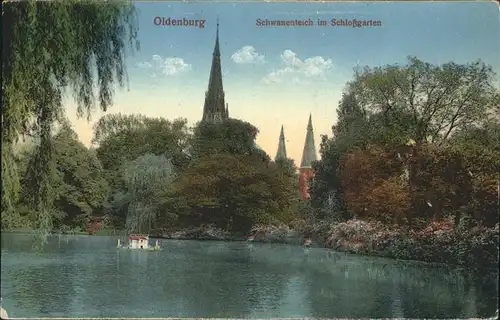 Oldenburg Niedersachsen Schlossgarten Schwanenteich / Oldenburg (Oldenburg) /Oldenburg  Stadtkreis
