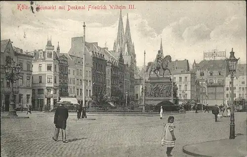 Koeln Neumarkt Denkmal Friedrich Wilhelm III.