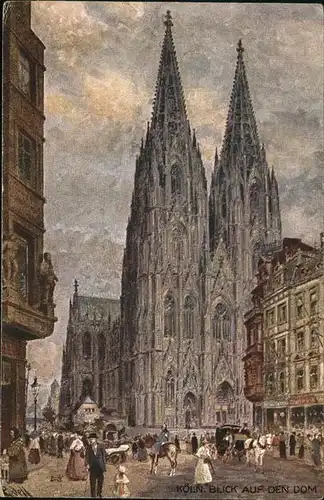 Koeln Dom Kuensterkarte K. Ruedell