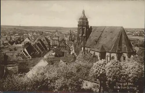 Pirna Blick vom Schloss