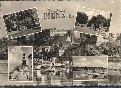 Pirna Rathaus Am Plan Dampferschiffanlegestelle