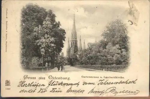 Oldenburg Niedersachsen Gartenstraase Lambertikirche / Oldenburg (Oldenburg) /Oldenburg  Stadtkreis