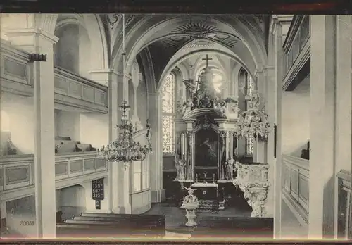 Elstra Kirche Innenansicht Altar