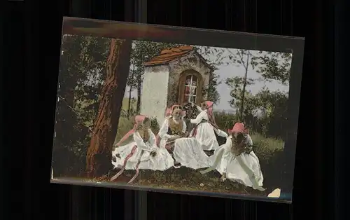 Miltitz Triebischtal Waldkapelle Kuenstlerkarte
