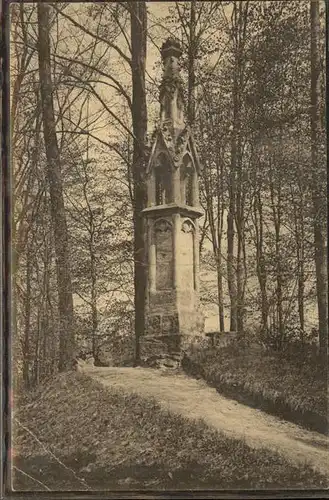 Nossen Kloster Altzella Betsaeule aus dem 13. Jahrhundert Klosterpark