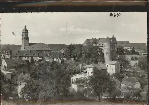 Nossen Teilansicht Nossen Schloss Kirche