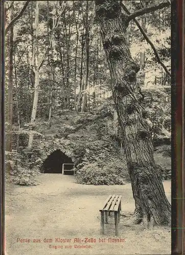 Nossen Kloster Altzella Park Eingang zum Weinkeller