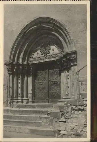 Nossen Romanisches Portal an der Kirche