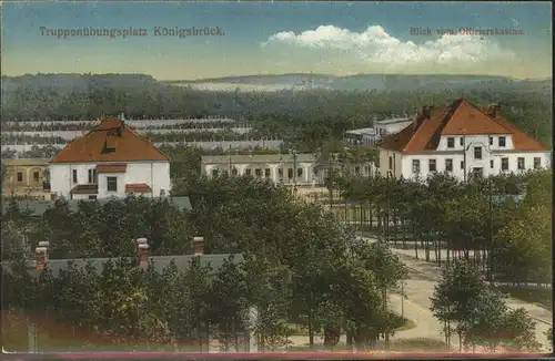 Koenigsbrueck Truppenuebungsplatz Blick vom Offizierskasino
