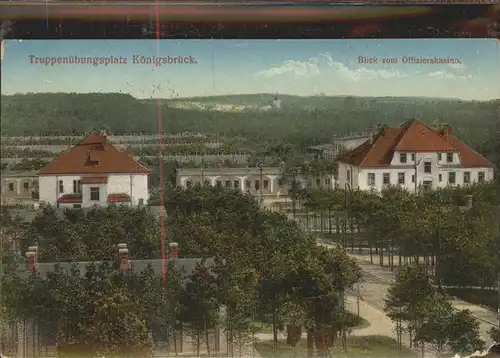 Koenigsbrueck Truppenuebungsplatz Blick vom Offiziersheim