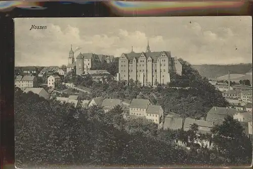 Nossen Blick zum Schloss Kat. Nossen