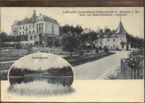 Schmeckwitz Johannisbad Moor  und Eisenschwefelbad Handricksteich Kat. Raeckelwitz