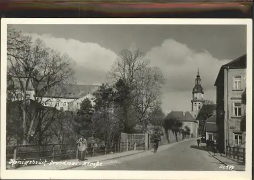 Koenigsbrueck Dresdener Strasse Kirche Kat. Koenigsbrueck