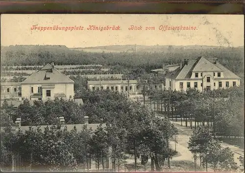 Koenigsbrueck Truppenuebungsplatz Blick vom Offizierskasino Kat. Koenigsbrueck