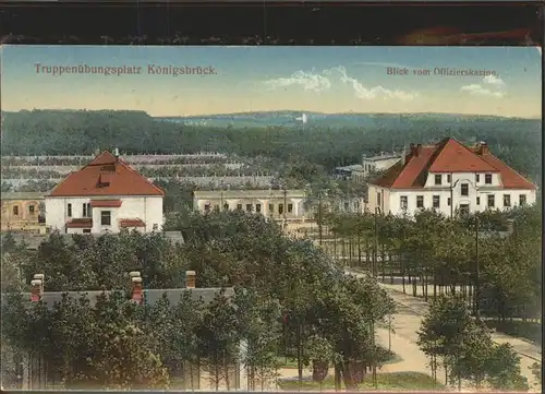 Koenigsbrueck Truppenuebungsplatz Blick vom Offizierskasino Kat. Koenigsbrueck