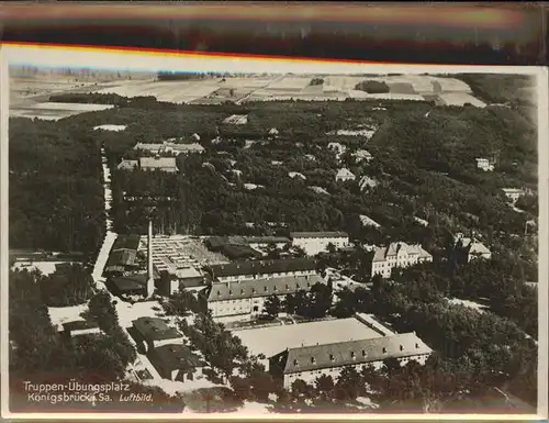 Koenigsbrueck Truppenuebungsplatz Fliegeraufnahme Kat. Koenigsbrueck