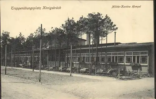 Koenigsbrueck Truppenuebungsplatz Militaer Kantine Hempel Kat. Koenigsbrueck