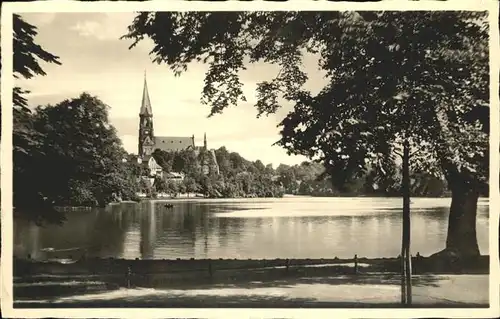 Chemnitz Schlossteich Schlosskirche Kat. Chemnitz