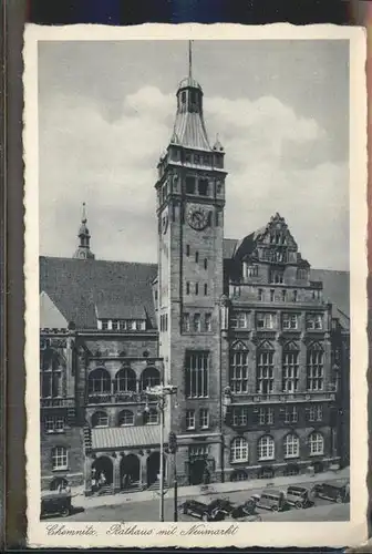 Chemnitz Rathaus mit Neumarkt Kat. Chemnitz