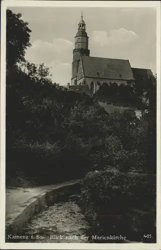 Kamenz Sachsen Blick auf Marienkirche Kat. Kamenz