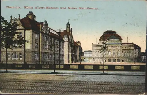 Chemnitz Koenig Albert Museum und Neues Stadttheater Kat. Chemnitz