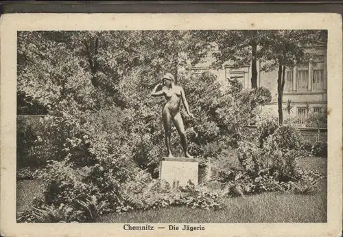 Chemnitz Statue Die Jaegerin Kat. Chemnitz