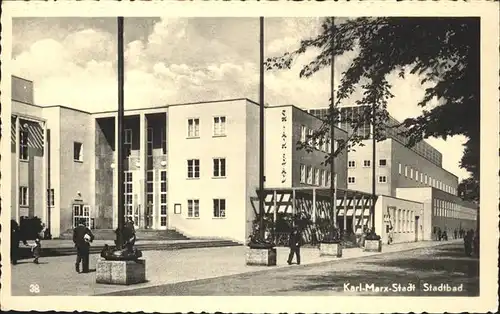 Karl Marx Stadt Stadtbad Kat. Chemnitz