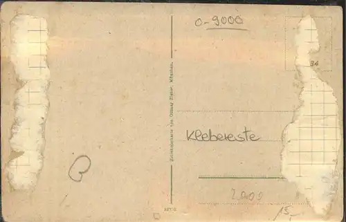 Chemnitz Blick in die Kronenstrasse Reichsbank Kuenstlerkarte Kat. Chemnitz