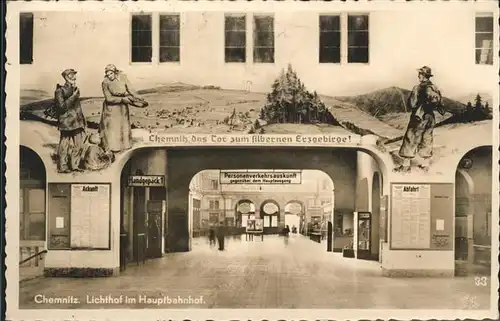 Chemnitz Lichthof im Hauptbahnhof Kat. Chemnitz