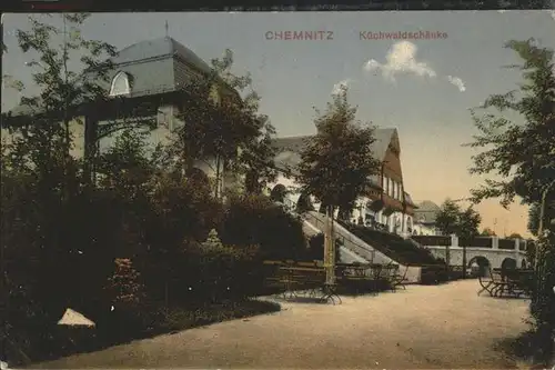 Chemnitz Kuechwaldschaenke Kuenstlerkarte Kat. Chemnitz