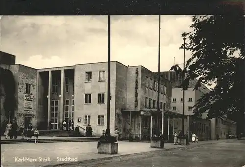 Karl Marx Stadt Stadtbad Kat. Chemnitz