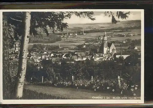 Kamenz Sachsen Blick vom Hutberg auf Kamenz Kat. Kamenz