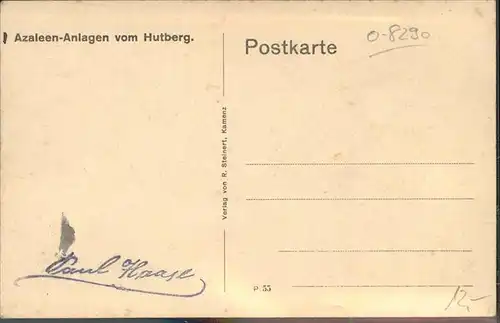 Kamenz Sachsen Azaleen Anlagen vom Hutberg Kat. Kamenz