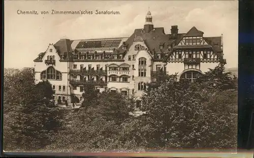 Chemnitz Von Zimmermann sches Sanatorium Kat. Chemnitz