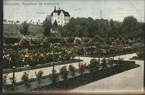 Chemnitz Rosarium im Stadtpark Kat. Chemnitz