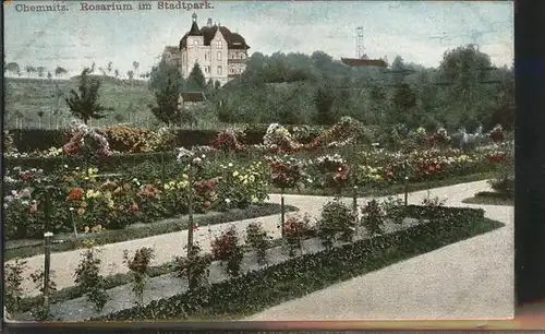 Chemnitz Rosarium im Stadtpark Kat. Chemnitz