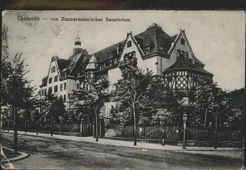 Chemnitz von Zimmermann sches Sanatorium Kat. Chemnitz