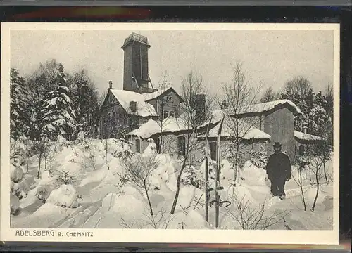 Adelsberg Chemnitz Adelsbergturm Kuenstlerkarte Kat. Chemnitz