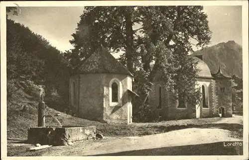 Loretto Oberstdorf Kapelle und Brunnen Kat. Oberstdorf