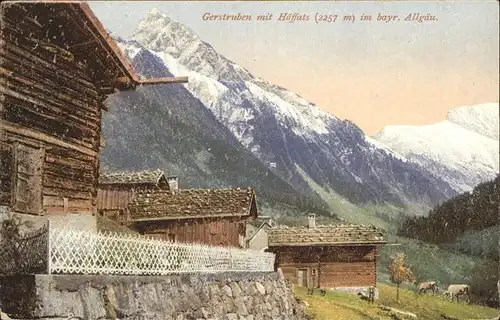 Gerstruben mit Hoeffats im bayr Allgaeu Kat. Oberstdorf