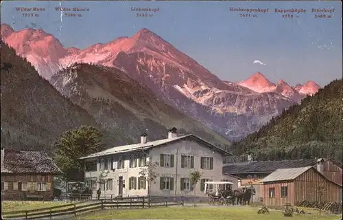 Oberstdorf Gasthof zum Adler in der Birgsau Kat. Oberstdorf