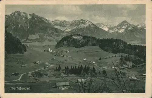 Obertiefenbach Bayern Panorama Kat. Oberstdorf