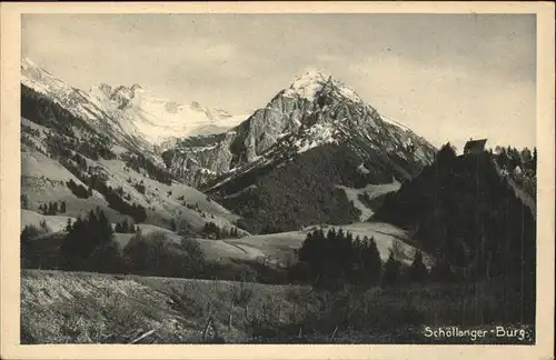 Schoellang Schoellanger Burg Kat. Oberstdorf